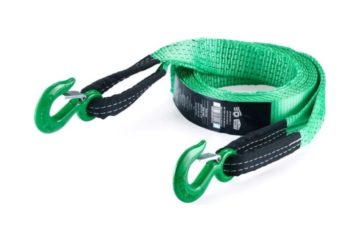 Трос буксировочный HITCH REGULAR 7,5 т, 5,0 м масса авто 2,5 т, лента 50 мм, крюк-крюк [SZ071507]