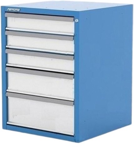 Тумба инструментальная FERRUM 600х600х820h мм. 5 ящиков [51.805]