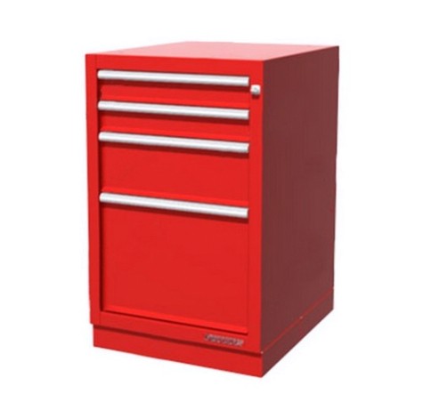 Тумба верстачная FERRUM с 4 ящиками 01.404R-3000 (красный) [01.404R-3000]