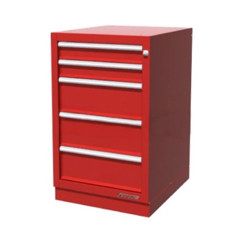 Тумба верстачная FERRUM с 5 ящиками 01.405R-3000 (красный) [01.405R-3000]