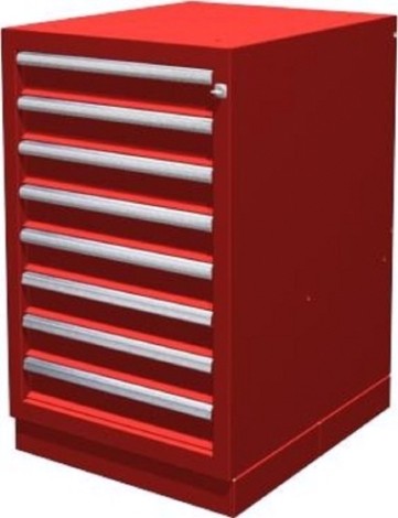 Тумба верстачная FERRUM с 8 ящиками 01.408R-3000 (красный)