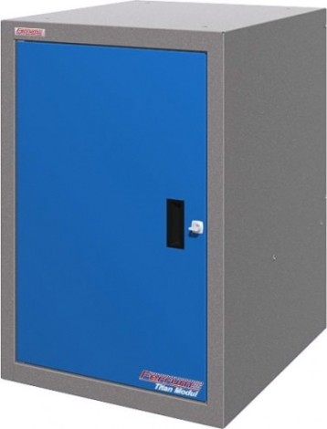 Тумба верстачная FERRUM с дверцей 01.410-5015/9007 (синий/серый)