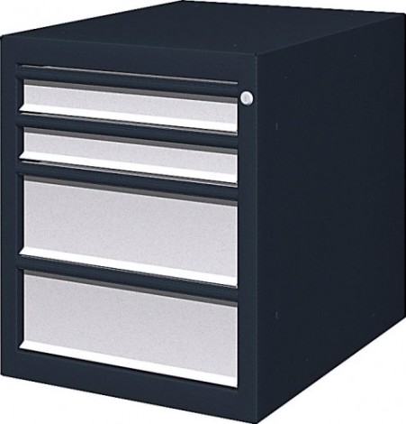 Тумба верстачная FERRUM "Титан" с 4 ящиками 08.404 [RAL7016/G - темно-серый/серый]