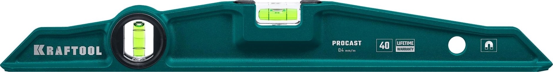 Уровень магнитный KRAFTOOL 34718-040 литой 400 мм procast-m