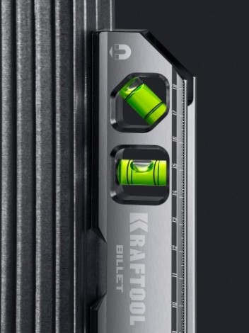 Уровень магнитный KRAFTOOL Billet брусковый 8-в-1 20 см [34790]