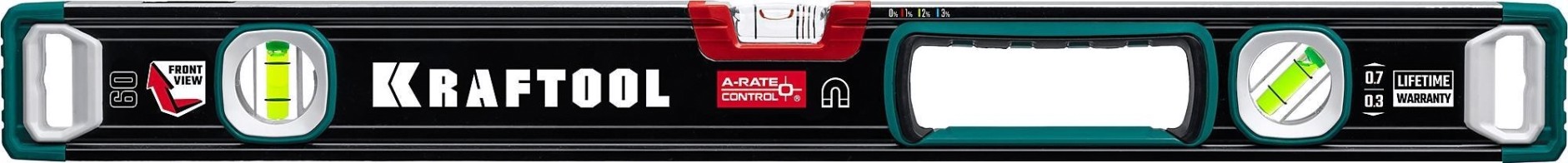 Уровень строительный KRAFTOOL 34988-60 a-rate control 600 мм, магнитный
