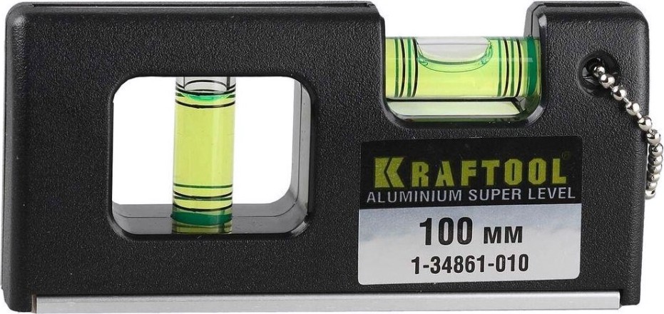 Уровень строительный KRAFTOOL Mini-Pro 100 мм, магнитный супер-компактный [1-34861-010]