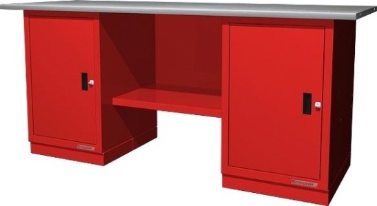 Верстак слесарный двухтумбовый FERRUM "CLASSIC" 01.200L-9007 серый [01.200L-]