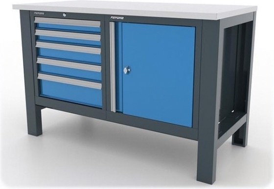 Верстак слесарный двухтумбовый FERRUM "PREMIUM" 11.3105 красный [11.3105]