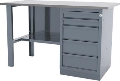 Верстак слесарный однотумбовый FERRUM "CLASSIC" 01.105L-G9007 серый [01.105L-]