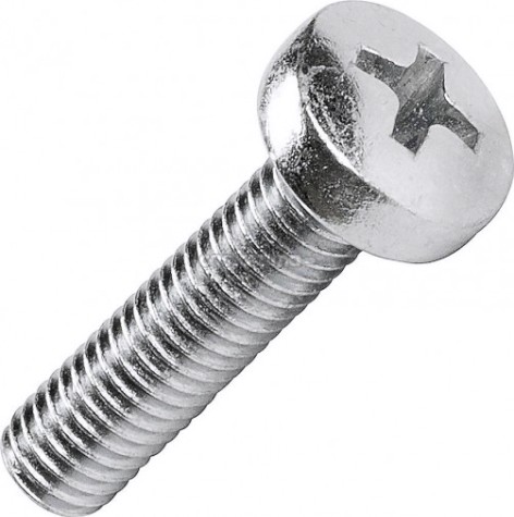 Винт М 5 х 12 DIN7985 с полуцилиндрической головкой оцинкованный [AB1000501230207]