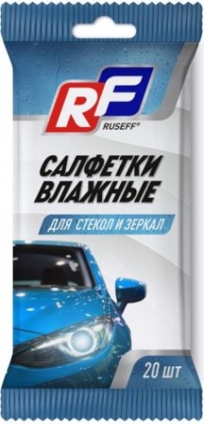 Влажные салфетки для стекол и зеркал RUSEFF (20 шт) 26543N [26543N]