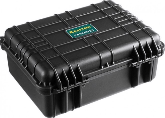 Ящик для инструмента KRAFTOOL "PANZER" ударопрочный пластиковый, степень защиты ip55, 16" [38251-16]