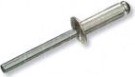 Заклепка алюминиевая 4,8 х 25 х 16 с 16 мм шляпкой