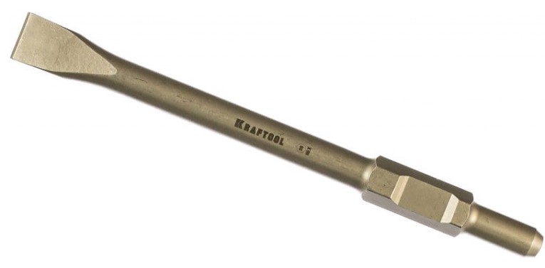 Зубило шестигранное KRAFTOOL 29345-32-400 hex 30 alligator плоское, 32x400 мм